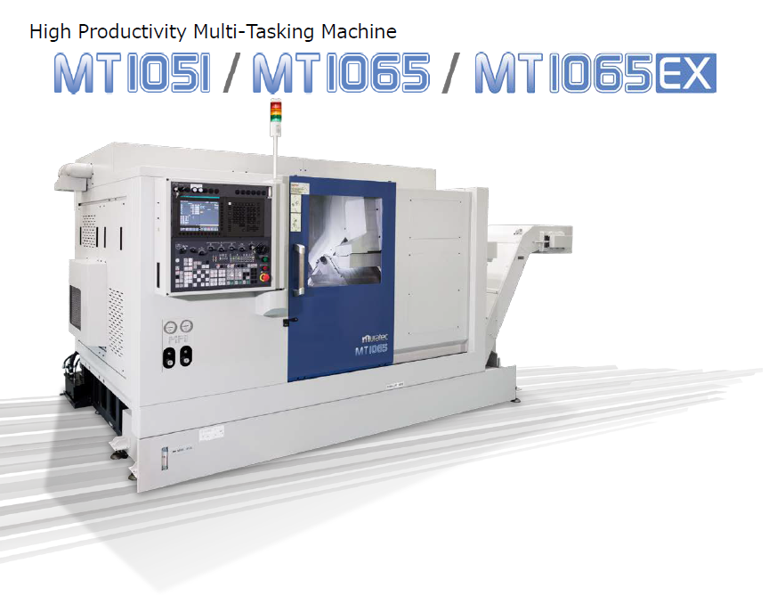 Opposed Twin-Spindle CNC Turning Centers dedicated to Bar Work, Models MT1051, MT1065 and MT1065EX